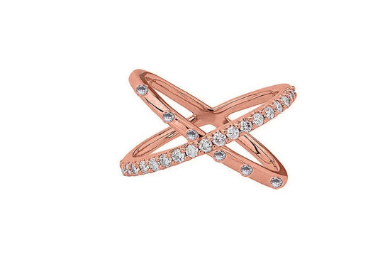 Crossover Sterling Silver Ring, Moissanite Diamond Ring, Stacable Ring, fall trends, 925 sterling silver, Crossover Ring, X cross ring