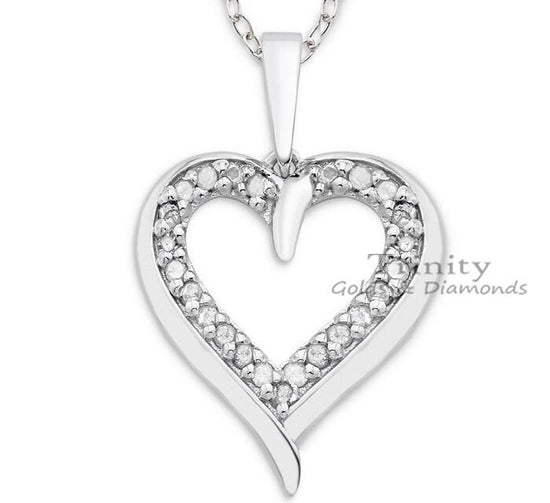 Diamond Heart Necklace, Valentine Day Gifts, Heart Shape Pendant Gifts, Moissanite Necklace, 2.30CT Moissanite Diamond Heart Shape Necklace
