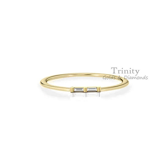 925 sterling silver Thin Simple Ring For Her, Birthday Gift For Her, Diamond Dainty Ring, 1.50 Ct Simulated Diamond Danity Delicate Ring