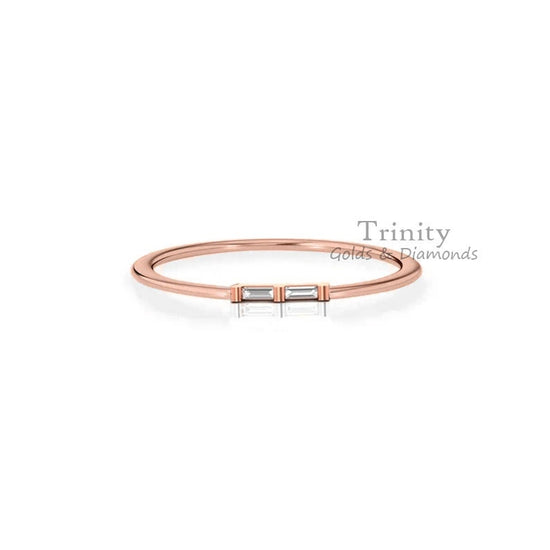 925 sterling silver Thin Simple Ring For Her, Birthday Gift For Her, Diamond Dainty Ring, 1.50 Ct Simulated Diamond Danity Delicate Ring