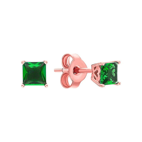 Emerald Princess Earrings, Handmade Earring, Stud Earrings, Dainty Stud Earrings, Small Stud Earrings, Tiny Stud Earrings, Gift For Her