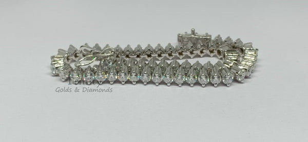 3.00Ct ROUND Cut MOISSANITE Diamond Tennis, Diamond Bracelet, Women Bracelet, Gifts for Women, Mom Gift  Anniversary Gift, Mother's Day Gift