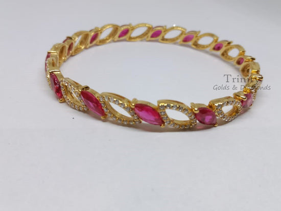 Sapphire And Diamond Tennise Bracelet, Prong Set Sapphire Tennis Bracelet, Wedding Gemstone Bracelet, Silver Bracelet,  Mother&