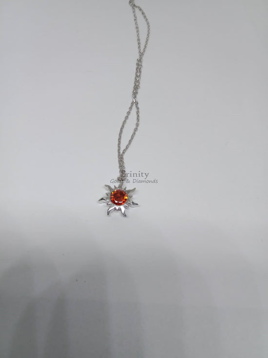 Citrine Star Shape Pendant Necklace, Sterling Silver Star Pendant Necklace, Citrine Star Necklace, Star Citrine Necklace,Mother&