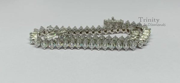 3.00Ct ROUND Cut MOISSANITE Diamond Tennis, Diamond Bracelet, Women Bracelet, Gifts for Women, Mom Gift  Anniversary Gift, Mother's Day Gift