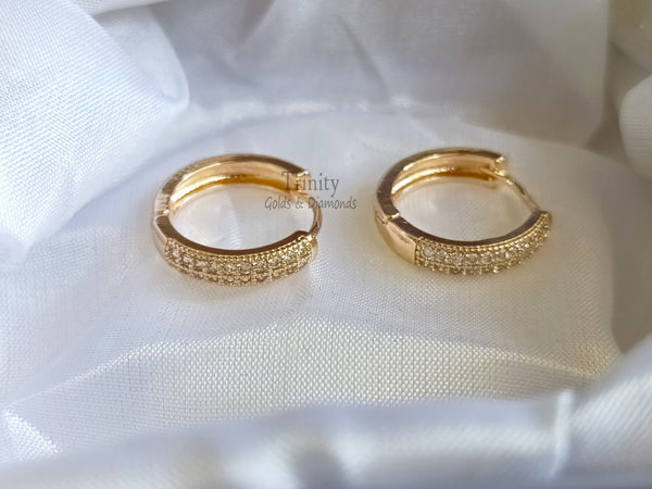 Moissanite Minimalist Hoop Earrings, Antique Diamond Silver hoop, Diamond Hoop Earrings, 1.00 Ct Round Cut Diamond Hoop, Huggie Earrings