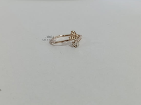 Silver Three-Stone Ring, 925 Sterling Silver Engagement Ring, Diamond Ring, 1.30 Ct Round Cut Diamond Ring, Mother&