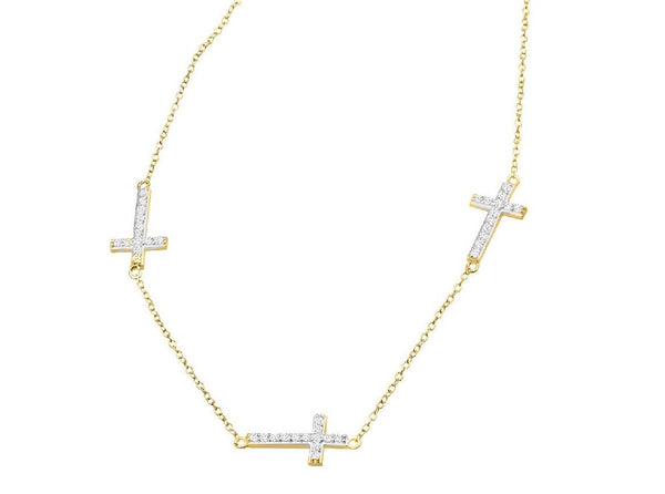 Dainty Charm Necklace, Sterling Silver Necklace, Silver Charm Necklace, Minimalist Necklace, Cross Necklace, Layering Necklace, Gift for Her