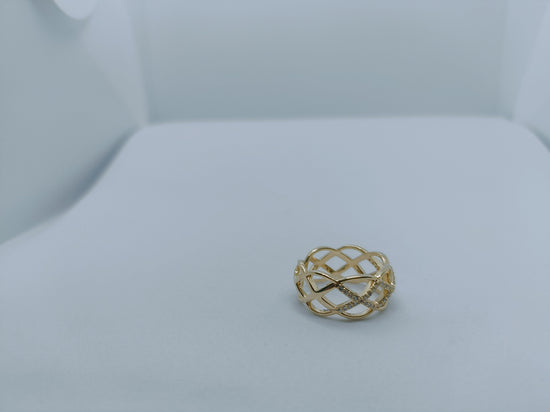 0.50CT Diamond Crossover Ring For Women, Moissanite Diamond Ring, Silver Ring, Statement Ring