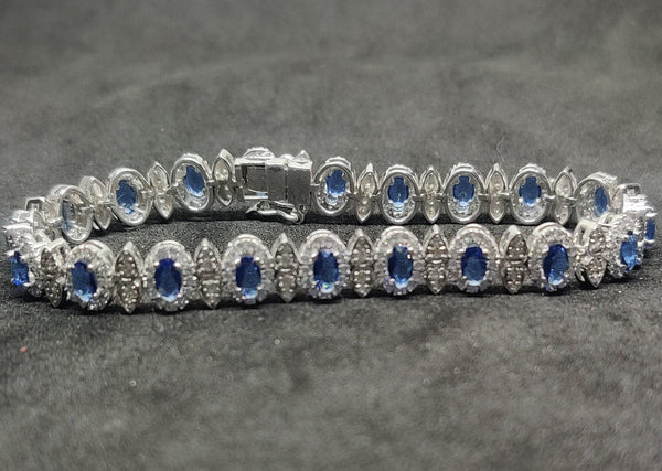 Gemstone Tennis Bracelet, Moissanite Bracelet, Alternate Diamond Bracelet, Multistone Bracelets, Tennis Bracelet, Classic Bracelet for Women