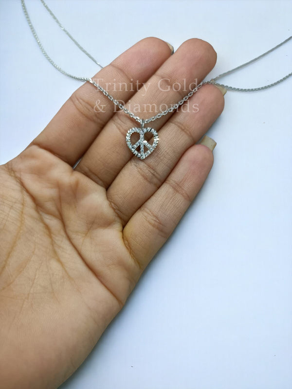 Tiny Heart Charm Pendant Necklace for Girl- Sterling Silver Dainty Heart Pendant for Women Perfect Valentine Gift