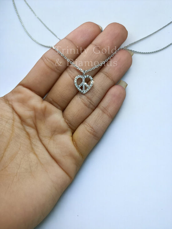 Tiny Heart Charm Pendant Necklace for Girl- Sterling Silver Dainty Heart Pendant for Women Perfect Valentine Gift