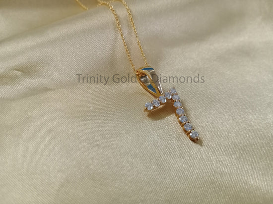 Number Pendant • Moissanite Diamond Number 7 pendant • Lucky Number Pendant • Perfect Gift for Girl • Perfect Birthday Gift • Statement Gift