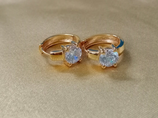 4.0CT Hoop Earrings • Moissanite Solitaire Diamond Hoop Earrings With GRA Certificate • Classic Single Stone Hoop Earrings For Women • Gifts