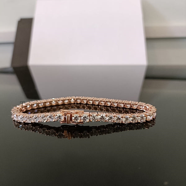Tennis Bracelet For Women • Lab Grown Diamond Bracelet for Women • Link Bracelet • Moissanite Diamond Bracelet Gift for Women • Size-6-12In