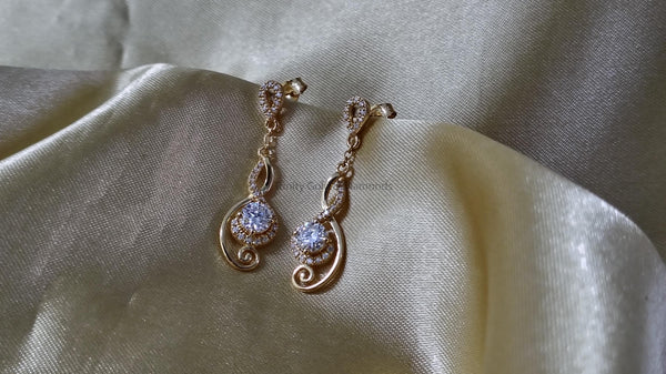 Dangle Earrings For women • Lab Grown Diamond Earrings • Solitaire Earrings • Chandelier • Anniversary Gift for Women • 30mm Long Earrings