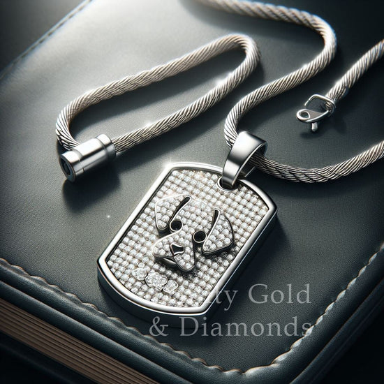 DOG TAG Pendant Necklace for Him • Men&