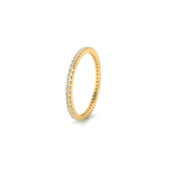 Dainty Eternity Band • 1.20mm Eternity Stacking Ring for Women • Lab Grown Diamond Wedding Band for Women • Stacking Ring • Size-5-12USA