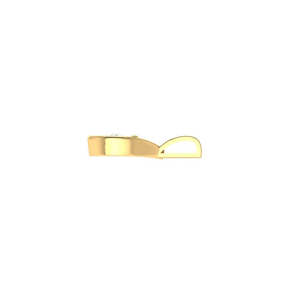 Solitaire Lab Grown Diamond Pendant For Women •  10KT Yellow Gold Pendant without Chain • Perfect Anniversary Gift for Women