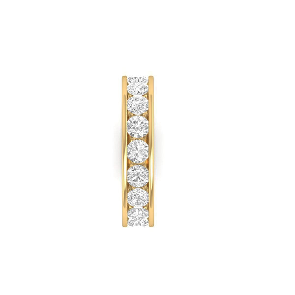 Eternity Ring • Channel Set Lab Grown Diamond Eternity Ring for Women • Half Eternity Channel Set Anniversary Ring • Best Ring Gift For Wife