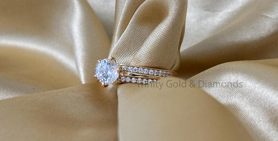 Solitaire Engagement Ring • Lab Grown Diamond Solitaire Ring for Women • Size 5-12 USA