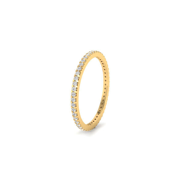 Dainty Eternity Band • 1.20mm Eternity Stacking Ring for Women • Lab Grown Diamond Wedding Band for Women • Stacking Ring • Size-5-12USA