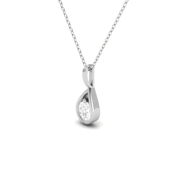 Solitaire Lab Grown Diamond Pendant For Women •  10KT Yellow Gold Pendant without Chain • Perfect Anniversary Gift for Women
