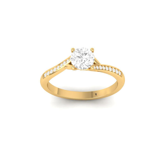 Engagement Ring • Lab Grown Diamond Solitaire Ring for Women •  Perfect Gift for Her • Available in Sizes 5-12 USA
