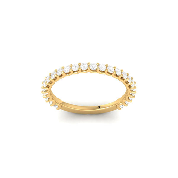 Lab Grown Diamond Wedding Band • 10KT Gold Half Eternity Ring • Perfect Wedding Gift for Her • Available in Size-5-12USA