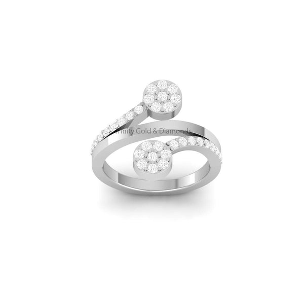 Flower Moissanite Diamond Ring • Statement Jewelry • Everyday wear • Anniversary Gift for Women • Available Size-5-12 USA