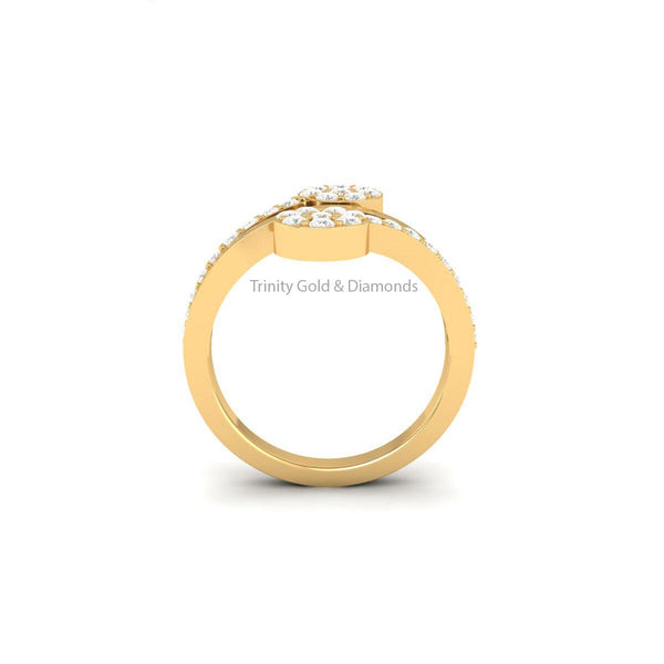 Flower Moissanite Diamond Ring • Statement Jewelry • Everyday wear • Anniversary Gift for Women • Available Size-5-12 USA