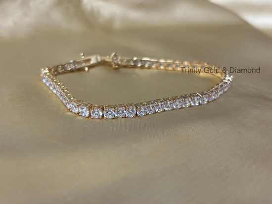 Tennis Bracelet • Moissanite Diamond Tennis Bracelet For Women • Four Prong Diamond Tennis Bracelet for Women • Perfect Gift for Her