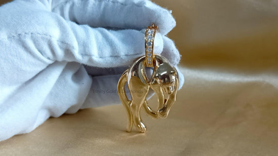 Moissanite Diamond Panther Pendant • Hip Hop Bling for Statement Style • Lab Grown Diamond Pendant • Statement Lab Grown Pendant