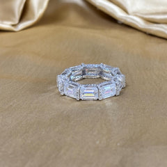Handmade Shared Prong Set Ring for Women • Size-5-12 USA • Classic Eternity Gift for Her