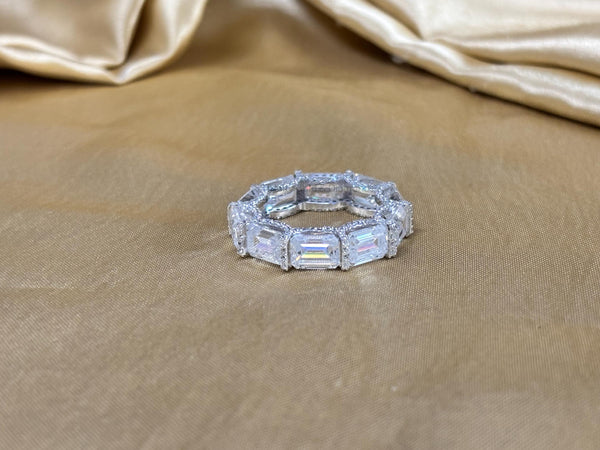 Handmade Shared Prong Set Ring for Women • Size-5-12 USA • Classic Eternity Gift for Her