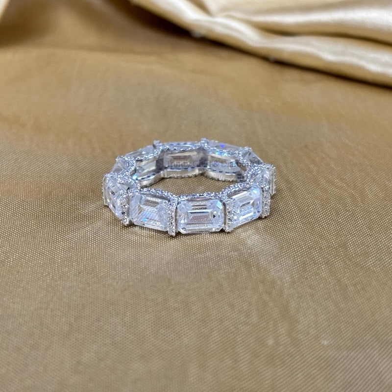 Handmade Shared Prong Set Ring for Women • Size-5-12 USA • Classic Eternity Gift for Her