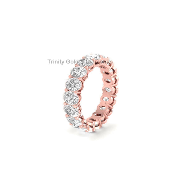 5.50CT Full Eternity Band. Lab Grown Diamond Engagement Ring. Wedding Band Eternity Band. Stackable Ring For Women