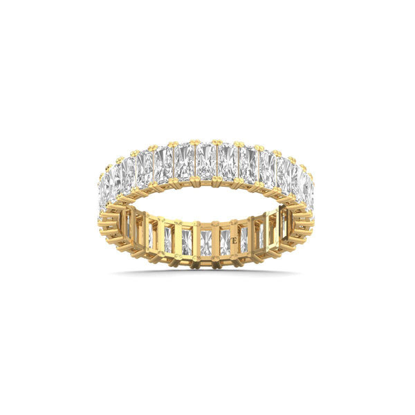 Radiant Cut Matching Wedding Band, Radiant Eternity Band, Eternity Pave Stacking Band, Engagement Band, Anniversary Band Ring, Mother's Day