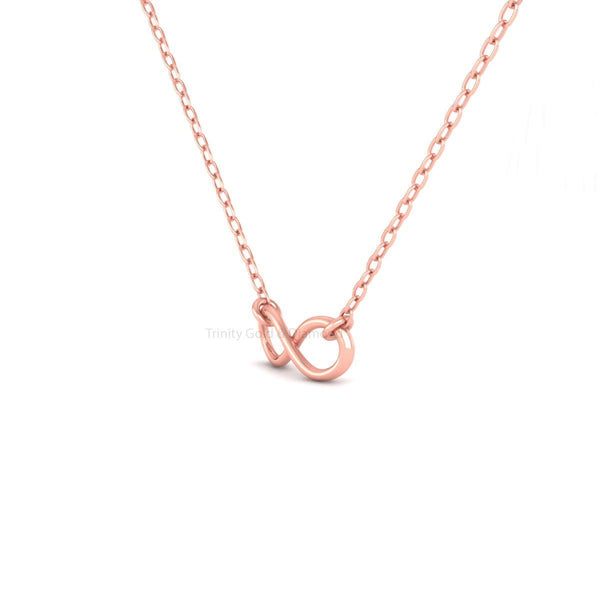 Silver Infinity Necklace for Women, Infinity Necklace, Infinity Pendant, Charm Necklace, Birthday Gift, Tiny Necklace, Minimalist Necklace