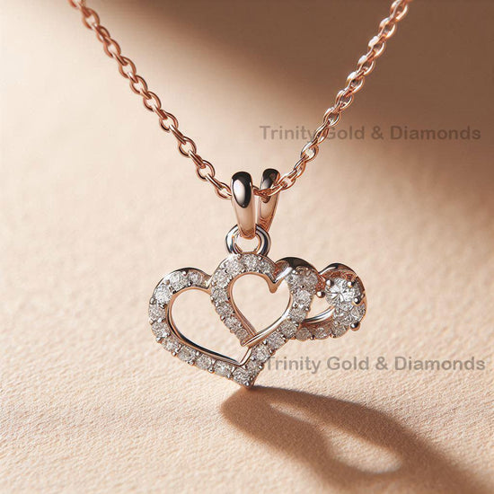 Unique Dainty Heart Moissanite Diamond Pendant Necklace • HEART PENDANT • Pave Heart Pendant • Heart Necklace • Perfect Mothers Day Gift