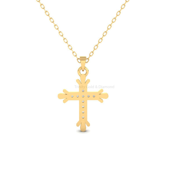 Elegant Cross Pendant Charm, Christian Symbol Necklace, Dainty Handmade Jewelry Gift for Women & Men, Faith-Based Charm