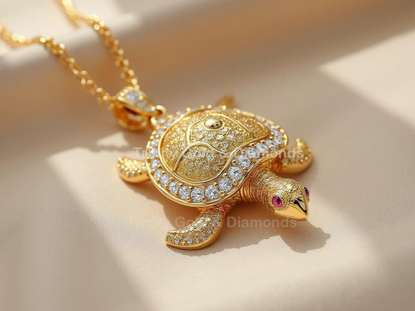 Realistic Turtle Pendant Necklace • Ocean Life Jewelry for Women • Sea Animal Charm • Nautical Beach Gift • Turtle Necklace Gift