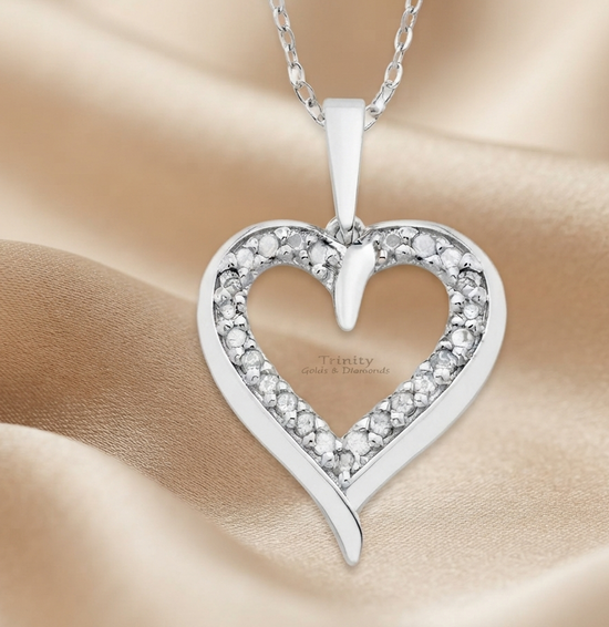 Diamond Heart Necklace, Valentine Day Gifts, Heart Shape Pendant Gifts, Moissanite Necklace, 2.30CT Moissanite Diamond Heart Shape Necklace