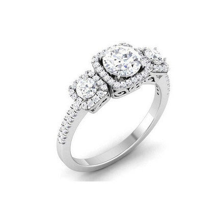 Moissanite Diamond Ring, 925 Sterling Silver, Handmade Ring, Engagement Weddings Women's Ring, Promise Women's Ring , Valentine Gift Ring