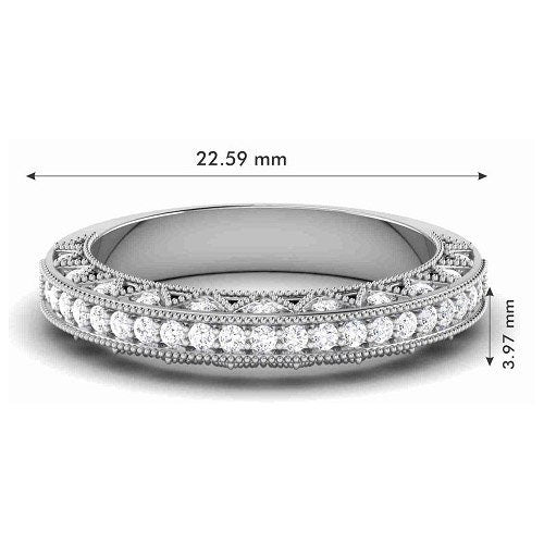 Moissanite Diamond Stacking Ring, Wedding Engagement Ring for Women, Sterling Silver Diamond Ring, Anniversary Gift, Mother&