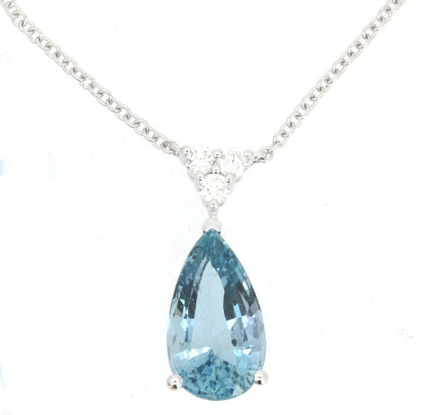 TOPAZ NEKLACE PENDANT, Topaz Pear Shape Diamond Drop Necklace With 10kt Gold Over Sterling Silver, Handmade Necklace, Bridsmaid Necklace