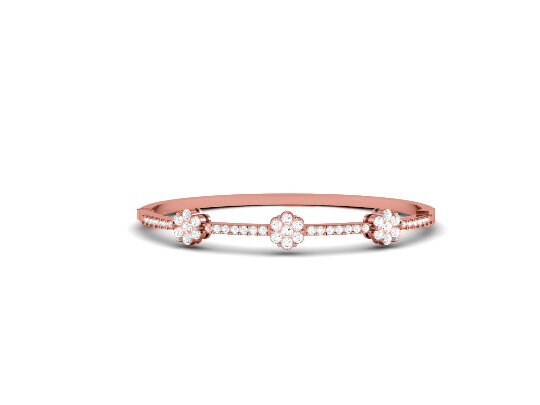 Moissanite Diamond Bangle Bracelet, Sterling silver Moissanite Bangle, Bangle Bracelet, Wedding Bangle, Anniversary gifts, Mother&