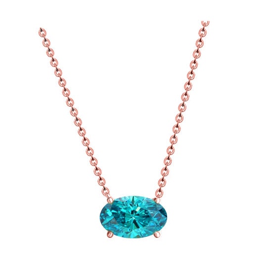 Sky Blue Topaz Large Oval Pendant Necklace,925 sterling Silver Topaz Pendant Necklace.10k Gold Plated Over Silver Necklace,Gifts For Her