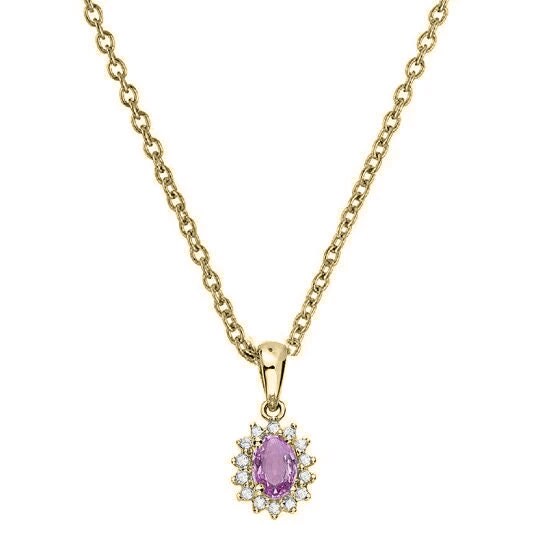 Everyday Amethyst Necklace, 14kt White Gold Plated Sterling Silver Amethyst Diamond Pendant Necklace Gemstone Necklace, Promise Pendant,Gift
