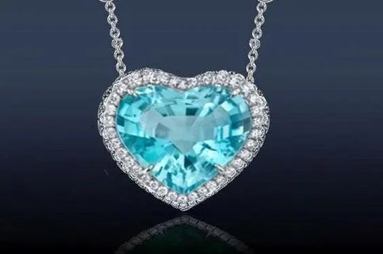 TOPAZ HEART SHAPE Sterling Silver Necklace,Topaz Pendant,Silver Heart Pendant,Heart Necklace,Handmade Diamond Heart Pendant,Valentine Gift